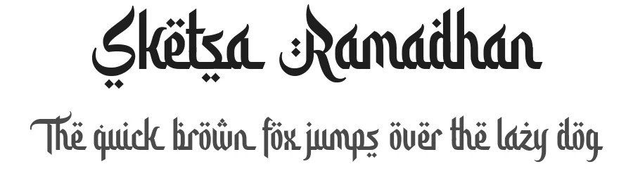 Sketsa Ramadhan by Hendra Pratama — Decorative Font