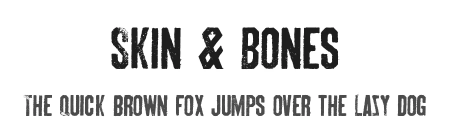 Skin & Bones by Ward Zwart โ Decorative Font