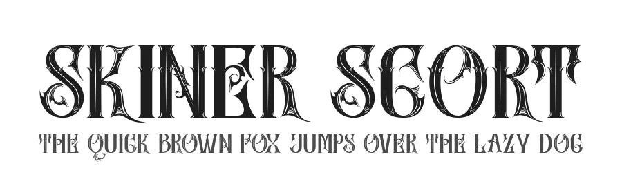 Skiner Scort by Mustakim - β Decorative Font