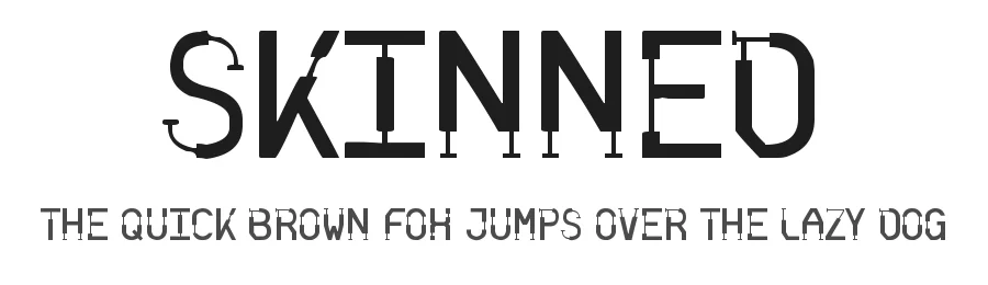 Skinned by Hailey Mott — Decorative Font