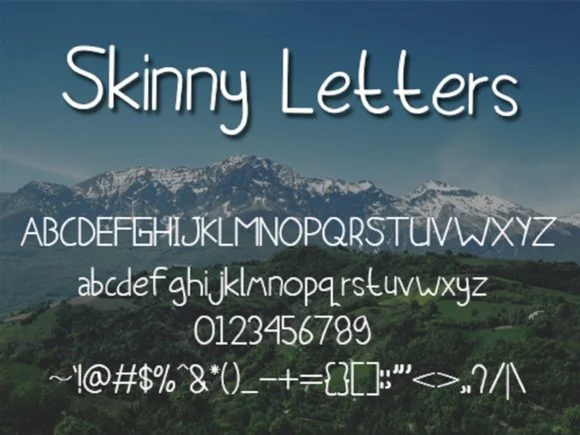 Skinny Letters Font by scriptstrategy — Script Handwritten Font — thumbnail 2