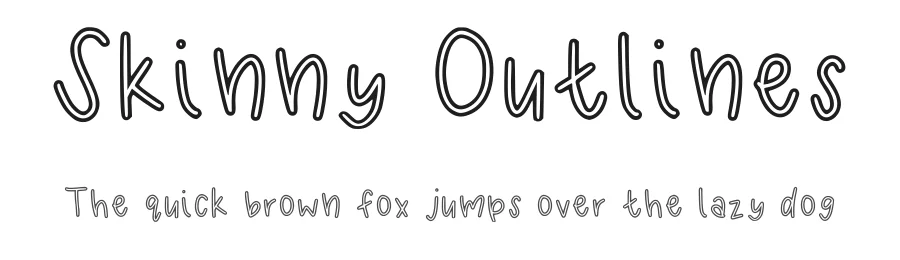 Skinny Outlines