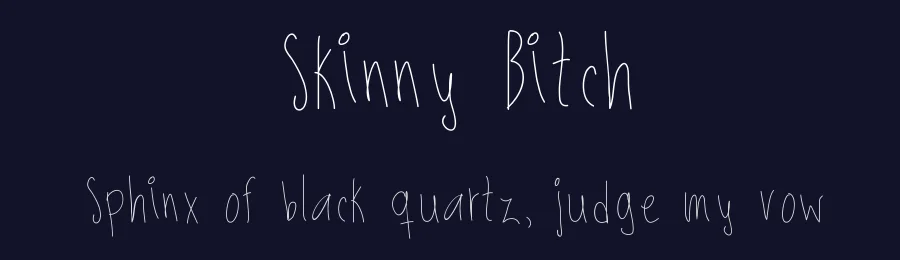 Skinny Bitch by Isa Aplicano — Script Handwritten Font — thumbnail 2