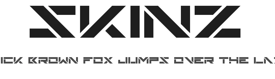 Skinz by Geronimo Font Studios β Display Font