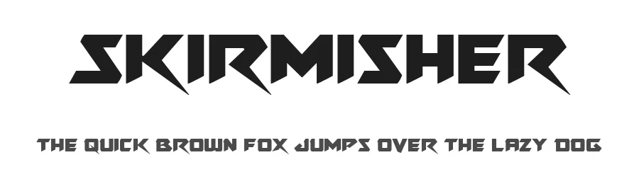 Skirmisher by Iconian Fonts — Display Font