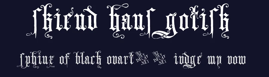 Skjend Hans Gotisk by Heyheydecay — Blackletter Font — thumbnail 2