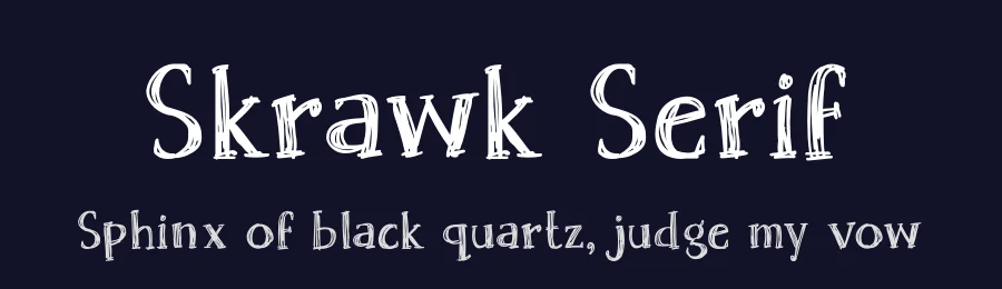 Skrawk Serif by Missy Meyer — Decorative Font — thumbnail 2