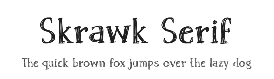 Skrawk Serif by Missy Meyer β Decorative Font