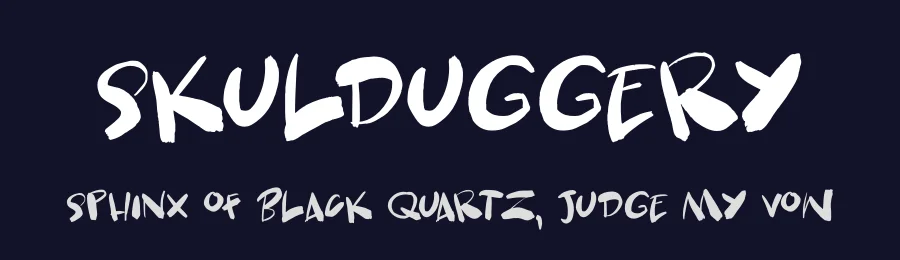 Skulduggery by Hanoded — Script Handwritten Font — thumbnail 2
