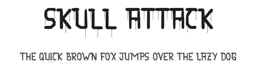 Skull Attack by Tigadestd — Decorative Font