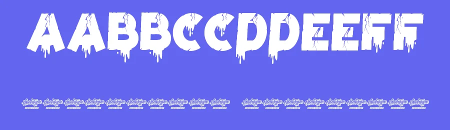 Skull Blood by Noah Type — Decorative Font — thumbnail 3