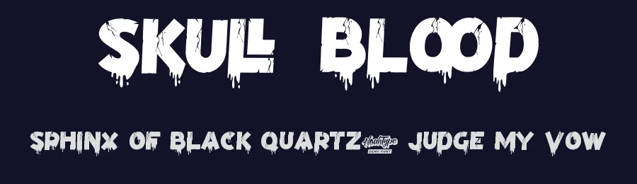 Skull Blood by Noah Type — Decorative Font — thumbnail 2