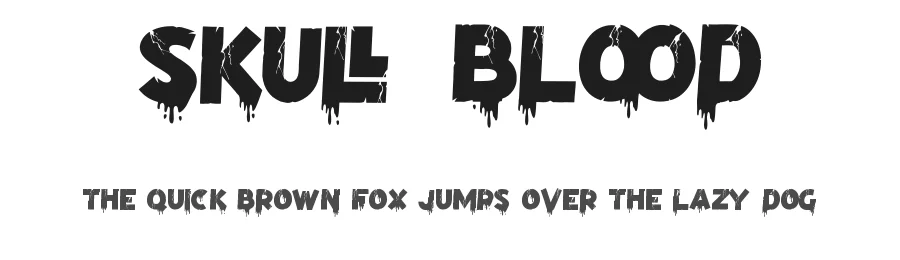 Skull Blood by Noah Type — Decorative Font