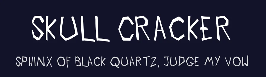 Skull Cracker by PressGang Studios — Decorative Font — thumbnail 2