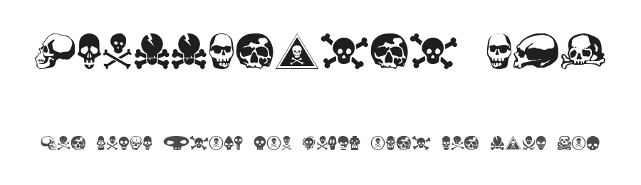 SkullBearer AOE by Astigmatic One Eye Typographic Institute — Dingbats Font