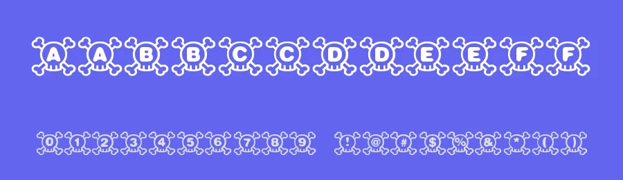 Skully by Woodcutter — Decorative Font — thumbnail 3