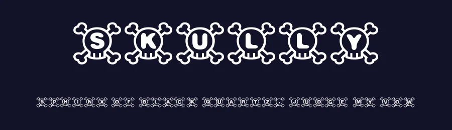 Skully by Woodcutter — Decorative Font — thumbnail 2