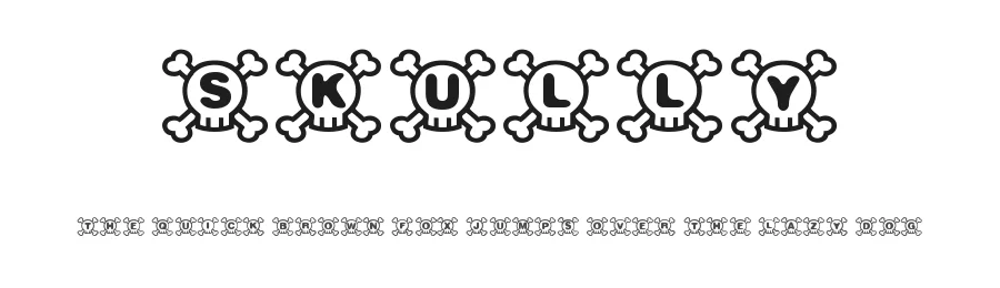 Skully by Woodcutter — Decorative Font