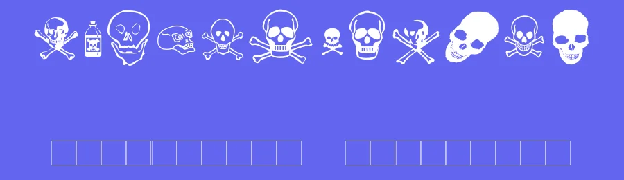 Skullz by Googe — Dingbats Font — thumbnail 3