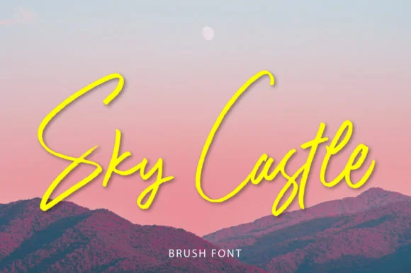 Sky Castle Font by masinong — Script Handwritten Font