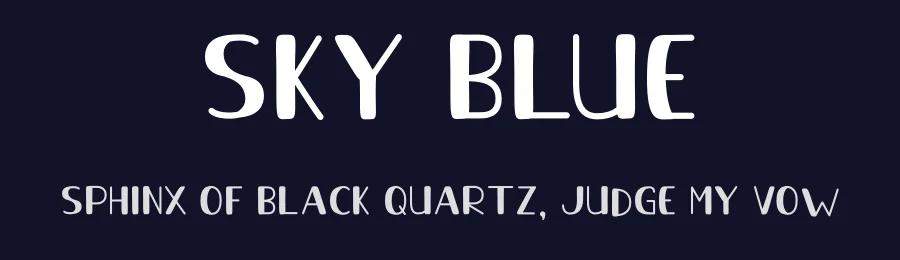 Sky Blue by Faris   Graphic Art — Decorative Font — thumbnail 2