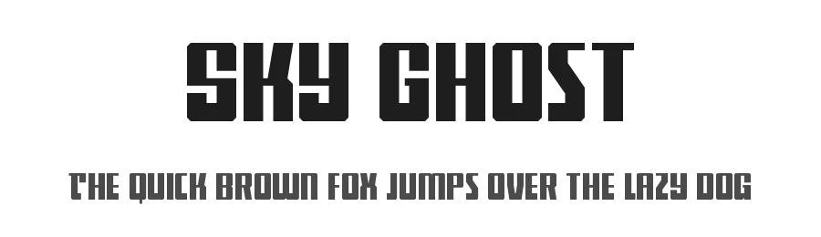 Sky Ghost by Iconian Fonts — Display Font