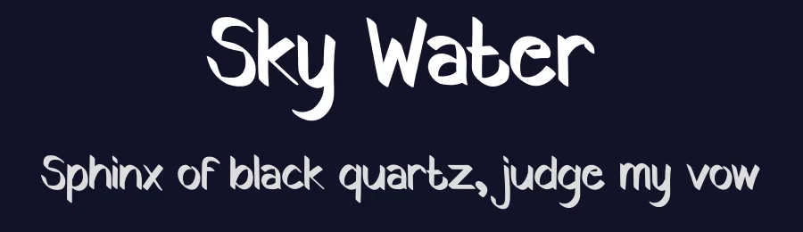 Sky Water by Studio Hello Good — Script Handwritten Font — thumbnail 2