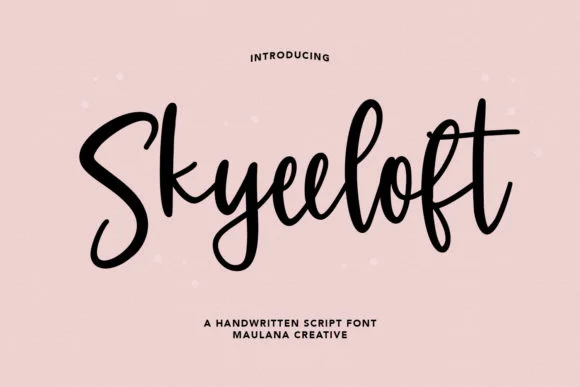 Skyeeloft Font by Maulana Creative — Script Handwritten Font