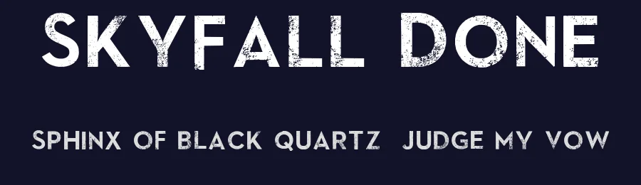 SkyFall Done by SpideRaYsfoNtS — Decorative Font — thumbnail 2