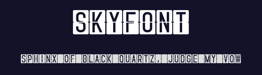 Skyfont by Robin Campistron — Decorative Font — thumbnail 2