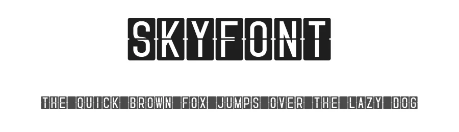 Skyfont by Robin Campistron — Decorative Font
