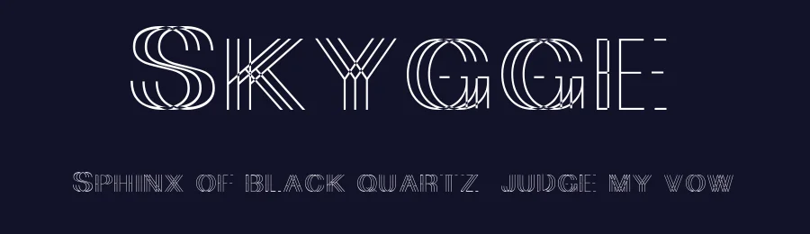 Skygge by hertoy — Decorative Font — thumbnail 2