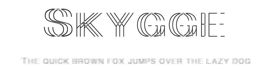 Skygge by hertoy — Decorative Font