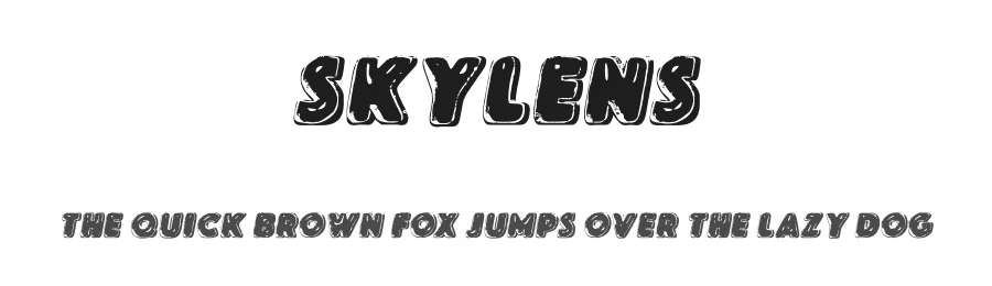 Skylens by Billy Argel Fonts ® — Decorative Font