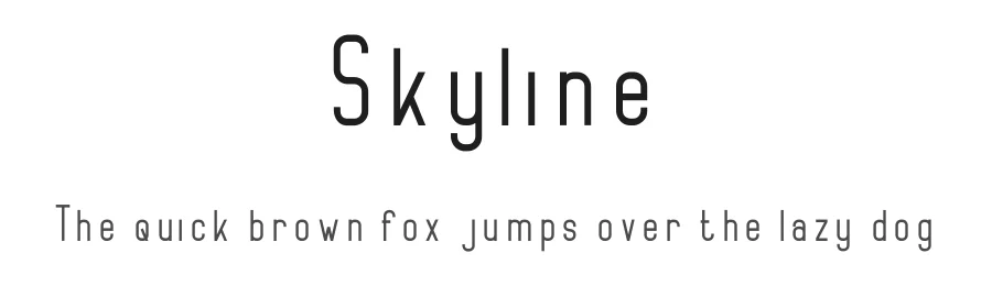 Skyline by Type Graphy β Sans Serif Font