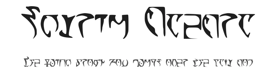 Skyrim Daedra by Levi Webster — Dingbats Font