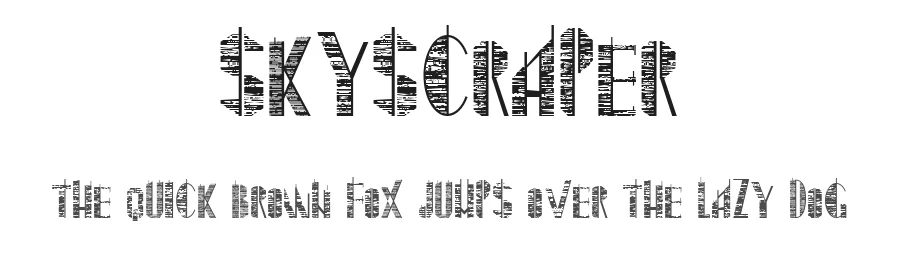 Skyscraper by Vasily Klyukin — Decorative Font