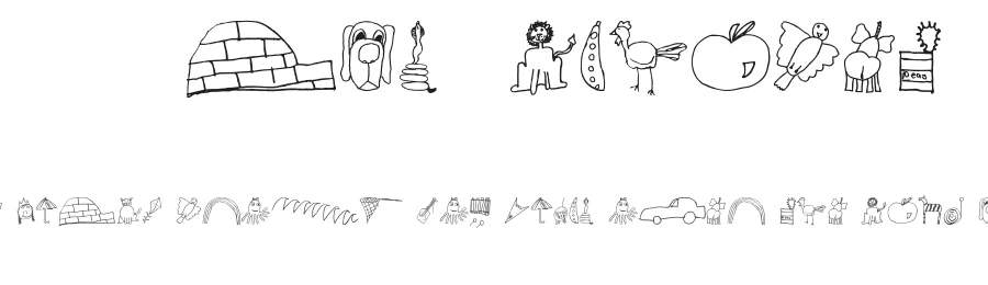 SL Kids Alphabet by Su Lucas β Dingbats Font
