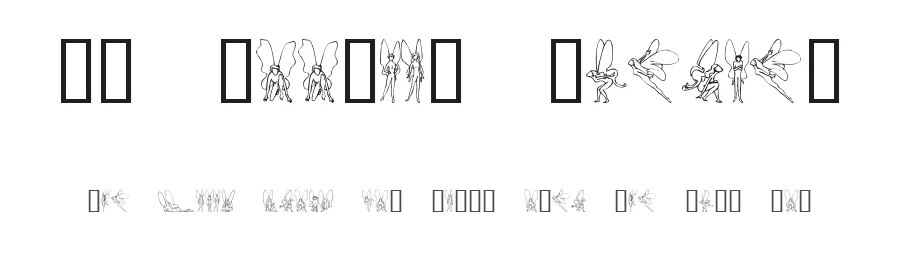 SL Woodcut Faeries by Su Lucas — Dingbats Font