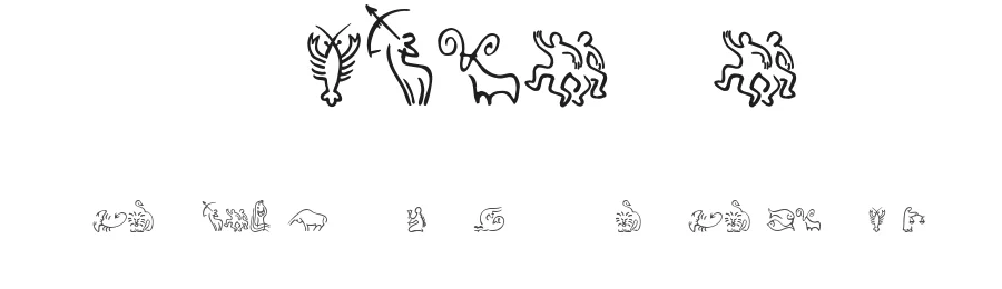 SL Zodiac Icons by Su Lucas — Dingbats Font