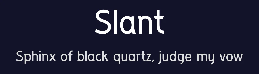 Slant by Mike — Sans Serif Font — thumbnail 2