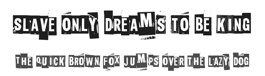 Slave only dreams to be king