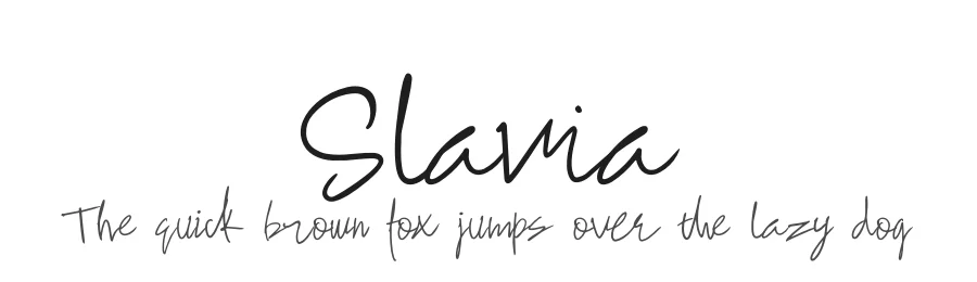 Slavia by DLetters.Std — Script Handwritten Font