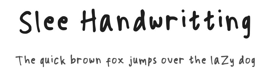 Slee Handwritting