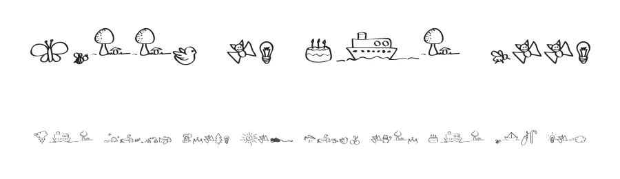 Sleep on the moon by Maelle.K | Thomas Boucherie — Dingbats Font