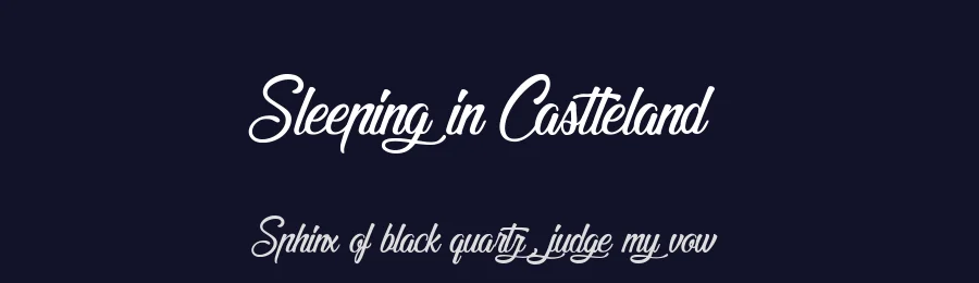 Sleeping in Castleland by Cat.B — Script Handwritten Font — thumbnail 2