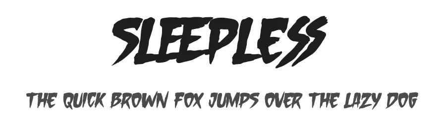 Sleepless by Gassstype — Decorative Font