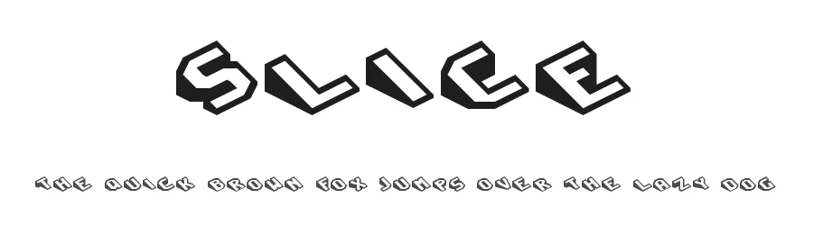 Slice by Christian Munk — Display Font