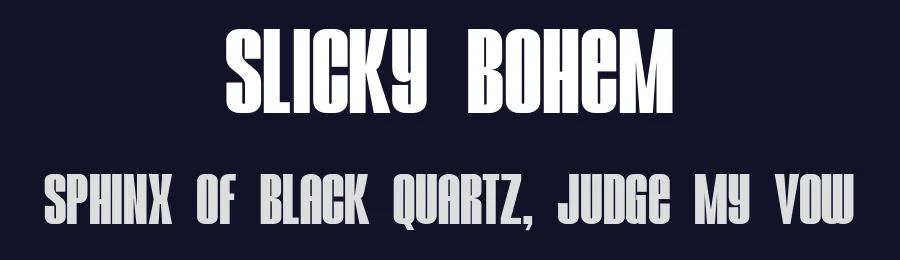 Slicky Bohem by Jolicia Type Foundry — Sans Serif Font — thumbnail 2