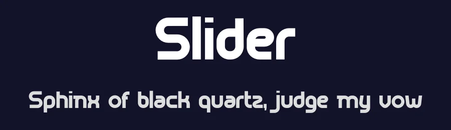 Slider by Tokokoo Studio — Display Font — thumbnail 2